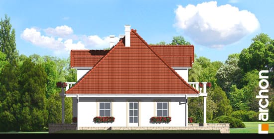 Archon+ Projekty domów - Dom pod dębami 2 - elewacja boczna