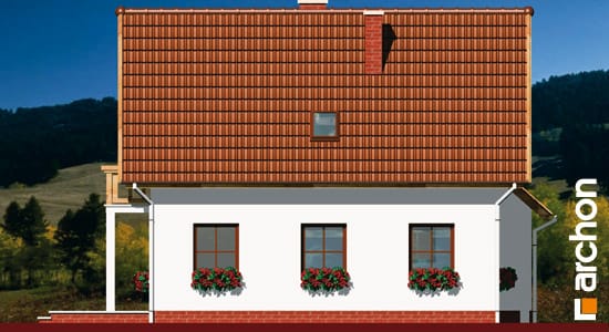 Archon+ Projekty domów - Dom na polanie - elewacja boczna