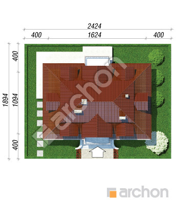Archon+ Projekty domów - Dom w forsycjach - sytuacja