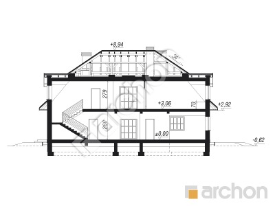Archon+ Projekty domów - Dom w forsycjach - 256