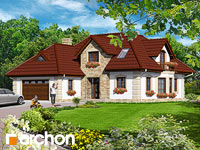 projekt domu - Dom w macierzankach [ 161,6 m2 ] 