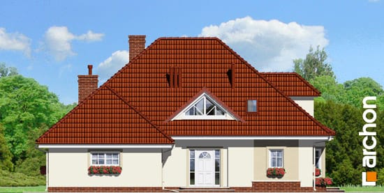 Archon+ Projekty domów - Dom pod czeremchą - elwacja frontowa