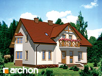 projekt domu - Dom w aroniach [ 173,1 m2 ] 