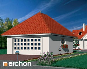 Archon+ Projekty domów - Garaż 2-stanowiskowy G1 - widok 1