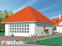 projekt domu - Garaż 2-stanowiskowy G1 [ 12,5 m2 ] 
