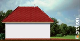 Archon+ Projekty domów - Garaż 1-stanowiskowy G2 - elewacja boczna
