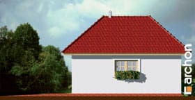 Archon+ Projekty domów - Garaż 1-stanowiskowy G2 - elewacja boczna