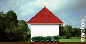 Archon+ Projekty domów - Garaż 1-stanowiskowy G2 - elewacja ogrodowa