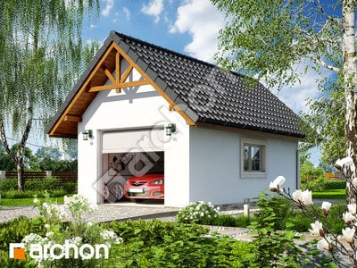Archon+ Projekty domów - Garaż 1-stanowiskowy G5 - widok 1