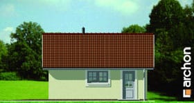 Archon+ Projekty domów - Garaż 1-stanowiskowy G11 - elewacja ogrodowa