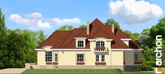 Archon+ Projekty domów - Rezydencja w Radomiu - elewacja boczna