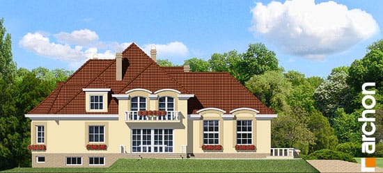 Archon+ Projekty domów - Rezydencja w Radomiu - elewacja boczna