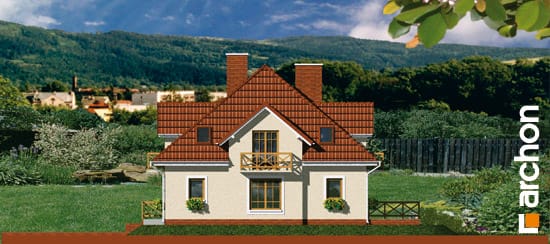Archon+ Projekty domów - Dom pod cisami - elewacja boczna