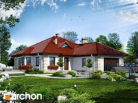 projekt domu - Dom w nasturcjach [ 150,1 m2 ] 