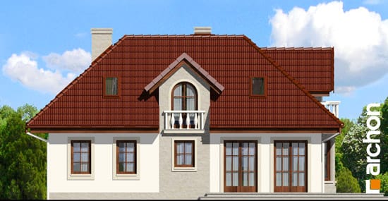 Archon+ Projekty domów - Dom w różach - elewacja boczna