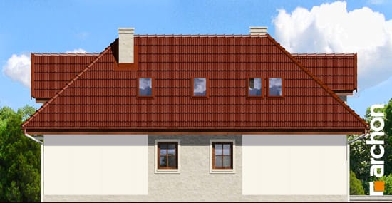Archon+ Projekty domów - Dom w różach - elewacja ogrodowa