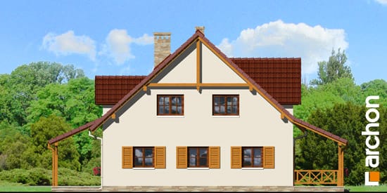 Archon+ Projekty domów - Dom w peoniach - elewacja boczna