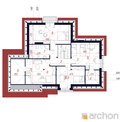 Dom w chabrach 2 poddasze
