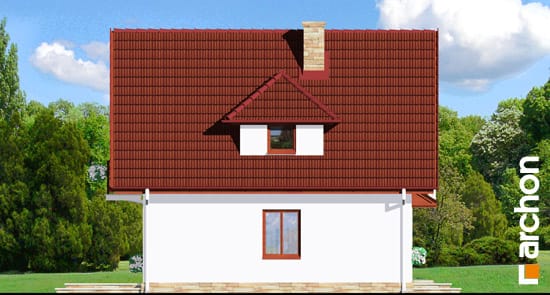 Archon+ Projekty domów - Dom na wzgórzu 2 - elewacja boczna