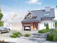 projekt domu - Dom w klematisach 4 [ 126,8 m2 ] 