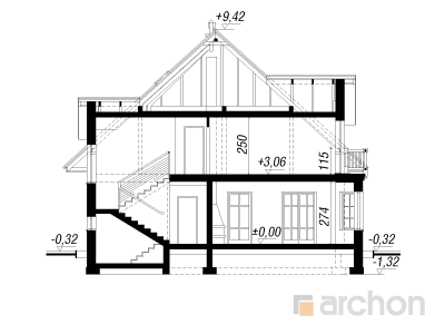 Archon+ Projekty domów - Dom w orchideach 2  - 256
