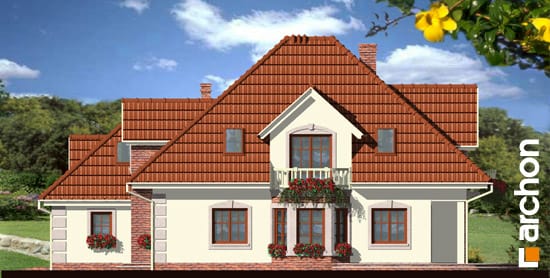 Archon+ Projekty domów - Dom w orchideach 2 - elewacja boczna