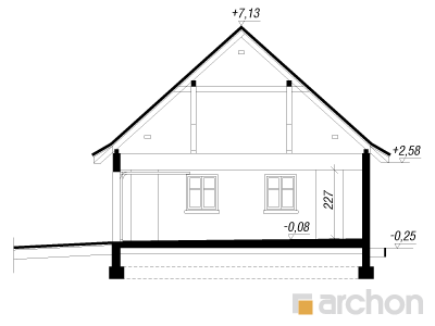 Archon+ Projekty domów - Garaż 3-stanowiskowy G8  - 256