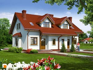 Archon+ Projekty domów - Dom w cyklamenach 2 - widok 1