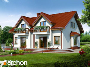 Archon+ Projekty domów - Dom w cyklamenach 2 - widok 2