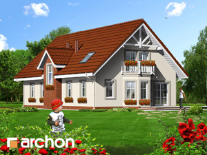 Archon+ Projekty domów - Dom we floksach - widok 2