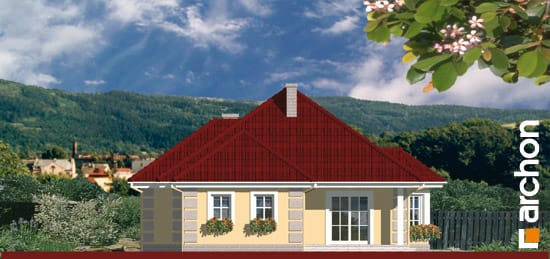 Archon+ Projekty domów - Dom w nasturcjach 4 - elewacja ogrodowa