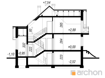 Archon+ Projekty domów - Dom w szafranie  - 256