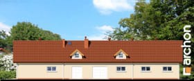 Archon+ Projekty domów - G7 - Budynek gospodarczy - elewacja ogrodowa