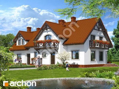 Archon+ Projekty domów - Pensjonat przy fontannie - widok 1