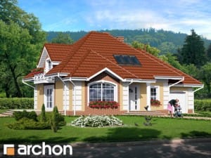 Archon+ Projekty domów - Dom w barwinkach - widok 1