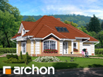 projekt domu - Dom w barwinkach [ 162,1 m2 ] 