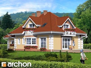 Archon+ Projekty domów - Dom w barwinkach - widok 2