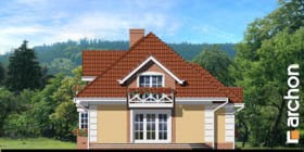 Archon+ Projekty domów - Dom w barwinkach - elewacja boczna
