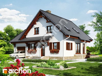 Archon+ Projekty domów - Dom w tamaryszkach (P) - widok 1