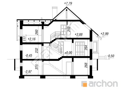 Archon+ Projekty domów - Dom w tamaryszkach (P) - 256