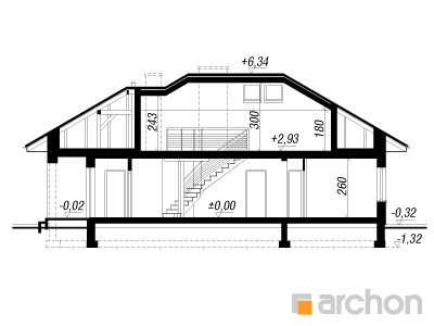 Archon+ Projekty domów - Dom w rozmarynie 2  - 256