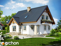 projekt domu - Dom w mandarynkach [ 130,5 m2 ] 