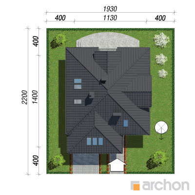 Archon+ Projekty domów - Dom w agreście - sytuacja
