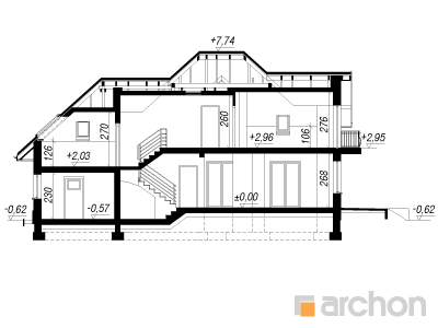 Archon+ Projekty domów - Dom w werbenach  - 256