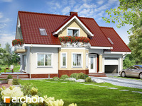 projekt domu - Dom w ananasach [ 115,0 m2 ] 