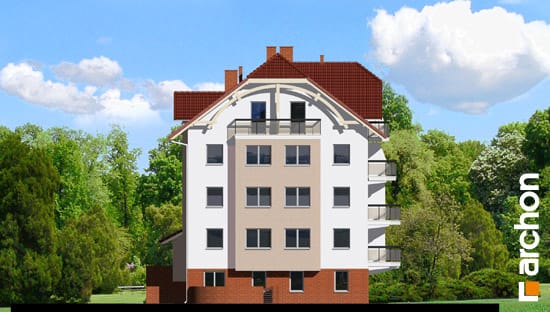 Archon+ Projekty domów - Dom nad bulwarem 4 - elewacja boczna