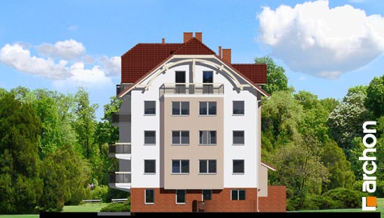 Archon+ Projekty domów - Dom nad bulwarem 4 - elewacja boczna
