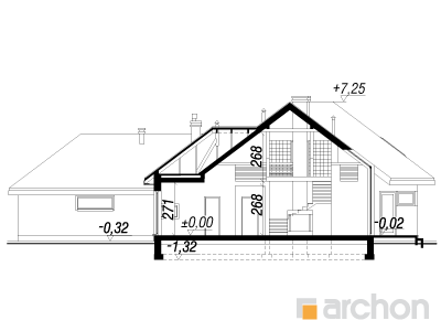 Archon+ Projekty domów - Dom w pigwowcach - 256