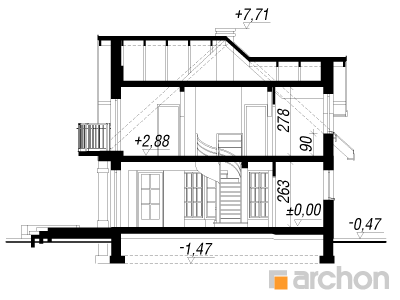 Archon+ Projekty domów - Dom w anyżku 2 - 256