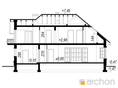 Archon+ Projekty domów - Dom w rudbekiach - 256